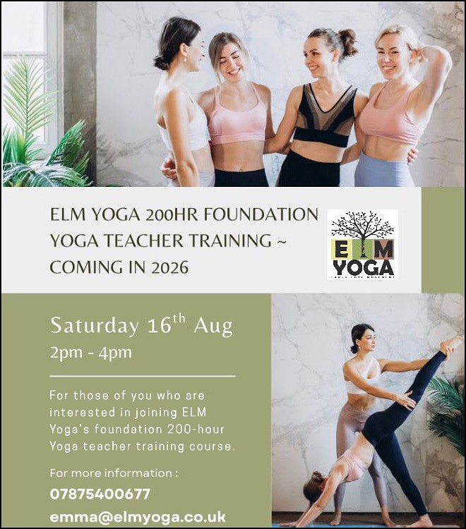 ELM Yoga 200hr foundation teacher training course 